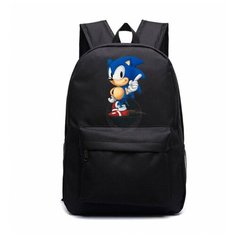Рюкзак Соник (Sonic) черный №3 Noname