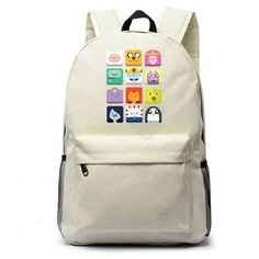 Рюкзак Персонажи "Время приключений" белый №3 Noname