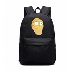 Рюкзак Большая голова (Rick and Morty) черный №9 Noname