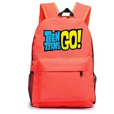 Рюкзак с логотипом "Юные титаны" (Teen Titans GO) оранжевый №1 Noname