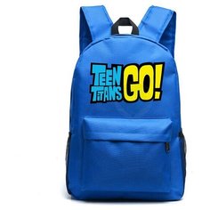 Рюкзак с логотипом "Юные титаны" (Teen Titans GO) синий №1 Noname