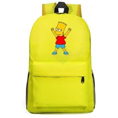 Рюкзак Барт Симпсон (The Simpsons) желтый №2 Noname