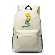 Рюкзак Барт Симпсон (The Simpsons) белый №5 Noname