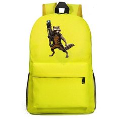 Рюкзак Енот Ракета желтый №5 Noname