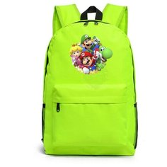 Рюкзак герои Марио (Mario) зеленый №6 Noname