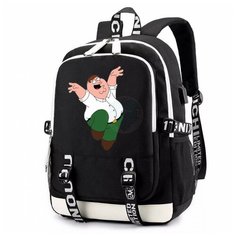 Рюкзак Питер Гриффин (Family Guy) черный с USB-портом №3 Noname