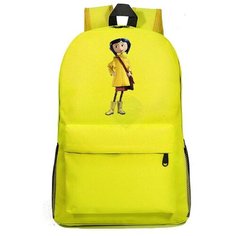 Рюкзак Коралина в дождевике (Coraline) желтый №2 Noname