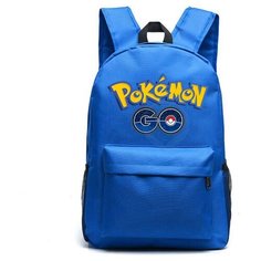 Рюкзак с логотипом Покемон (Pokemon) синий №1 Noname