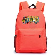 Рюкзак Персонажи Симпсонов (The Simpsons) оранжевый №6 Noname