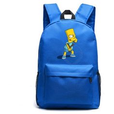 Рюкзак Барт Симпсон (The Simpsons) синий №5 Noname