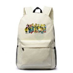 Рюкзак Персонажи Симпсонов (The Simpsons) белый №6 Noname