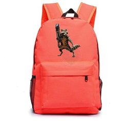 Рюкзак Енот Ракета оранжевый №5 Noname