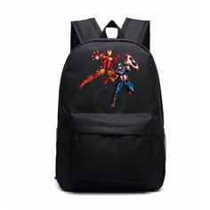 Рюкзак Железный человек и Капитан Америка (Avengers) черный №7 Noname