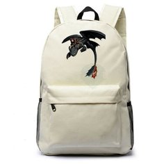 Рюкзак Иккинг и Беззубик белый №2 Noname