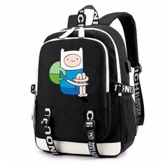 Рюкзак Парнишка Фин черный с USB-портом №4 Noname