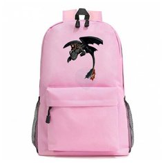 Рюкзак Иккинг и Беззубик розовый №2 Noname