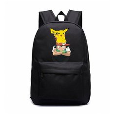 Рюкзак Эш и Пикачу (Pokemon) черный №2 Noname