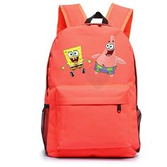 Рюкзак Губка Боб и Патрик (Sponge Bob) оранжевый №6 Noname