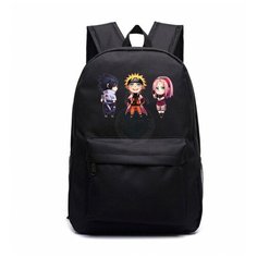Рюкзак Наруто, Саске и Сакура черный №3 Noname