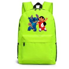 Рюкзак Лило и Стич зеленый №3 Noname