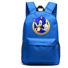 Рюкзак Ёж Соник (Sonic) синий №4 Noname