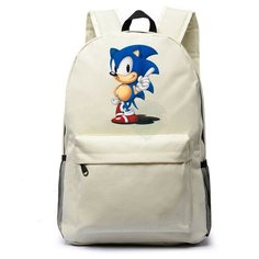 Рюкзак Соник (Sonic) белый №3 Noname