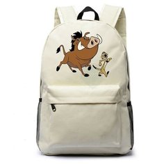 Рюкзак Тимон и Пумба белый №1 Noname