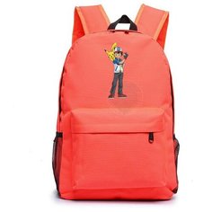 Рюкзак Эш и Пикачу (Pokemon) оранжевый №5 Noname