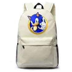 Рюкзак Ёж Соник (Sonic) белый №4 Noname