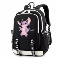 Рюкзак Ангел черный с USB-портом №2 Noname