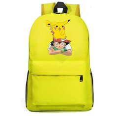 Рюкзак Эш и Пикачу (Pokemon) желтый №2 Noname