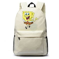 Рюкзак Губка Боб (Sponge Bob) белый №1 Noname