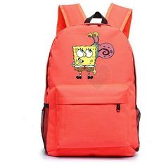 Рюкзак Губка Боб и Гэри (Sponge Bob) оранжевый №5 Noname