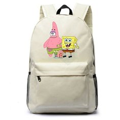 Рюкзак Губка Боб, Патрик и Гэри (Sponge Bob) белый №7 Noname