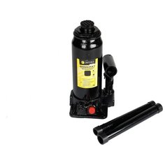 Домкрат гидравлический эврика бутылочный 2т с клапаном подъема 180-345мм