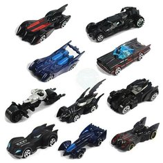 Набор машинок Бэтмена - Batmobile (10шт) Hot Wheels