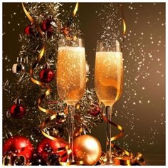 Алмазная мозаика Яркие Грани "Брызги шампанского" (DS418), размер 50х50см, 47