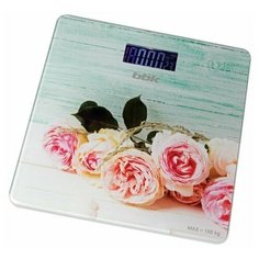 Весы напольные BBK BCS3003G pink (Максимальная нагрузка 180кг, электронные, материал платформы стекло) (BCS3003G (P))