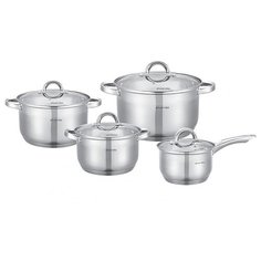 Набор посуды Kamille KM-5632S 8 пр. серебристый