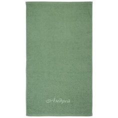 Полотенце махровое SANTALINO 50х90 см андрей, 100% хлопок, зелёный (850-111-26)