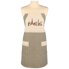 Фартук Santalino Paris, 100% х/б, хаки\бежевый (850-605-33)