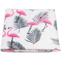 Простыня AmaroBaby 150х210 (Фламинго и листья)