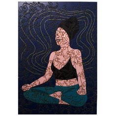 Деревянный фигурный пазл AFI DESIGN "YOGA" в подарочной упаковке (26х18,5 см, 167 деталей)