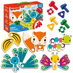 Игра настольная конструктор Fisher-Price "Maxi-болтики Vladi Toys