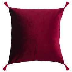 Подушка декоративная Santalino Мини, 35*35 см, велюр, бордовый, 100% пэ (850-830-9)