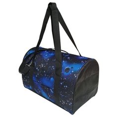 Сумка-переноска для кошек и собак Теремок СП-2 23х23х40 см космос