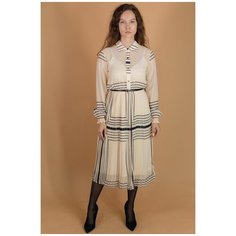 Fracomina Платье кремовое плиссе (XS)