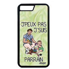 Противоударный чехол на смартфон // iPhone 7 Plus // "Не могу - стал крестным!" Прикольный Повод, Utaupia, светло- зеленый