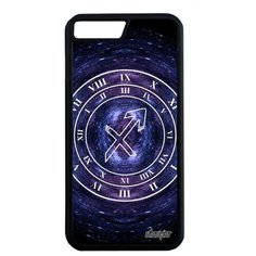 Защитный чехол на смартфон // iPhone 7 Plus // "Зодиак Стрелец" Галактика Zodiac, Utaupia, синий