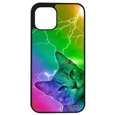 Защитный чехол на смартфон // iPhone 12 Pro Max // "Котик" Тигристый Усатый, Utaupia, цветной